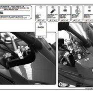 Kappa D440KIT Yamaha FZ6 600 Fazer S2 07-11 Motosiklet Rüzgar Siperlik Bağlantısı
