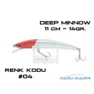 Kaptan 3410 Deeplure Deep Mİnnow 110 mm 14 gr 04 Sahte Balık