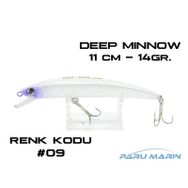 Kaptan 3410 Deeplure Deep Mİnnow 110 mm 14 gr 09 Sahte Balık