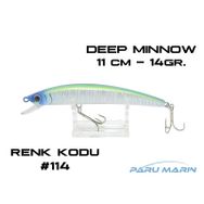 Kaptan 3410 Deeplure Deep Mİnnow 110 mm 14 gr 114 Sahte Balık