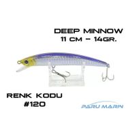 Kaptan 3410 Deeplure Deep Mİnnow 110 mm 14 gr 120 Sahte Balık