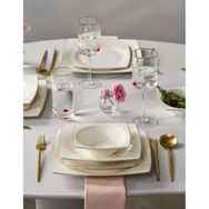 Karaca 153.09.01.0925 Blaine New Bone 24 Parça 6 Kişilik Kare Gold Yemek Takımı