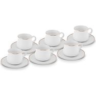 Karaca Canan 6 Kişilik 90 ml Beyaz Kahve Fincanı