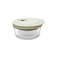 Karaca Cream 0.6 lt Vakumlu Kapaklı Cam Saklama Kabı