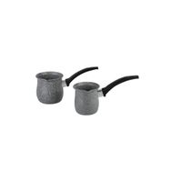 Karaca Dark Silver Bio Granit 2'li Cezve Takımı