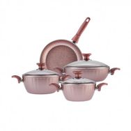 Karaca Dream Bio Pembe Granit 7 Parça Tencere Seti