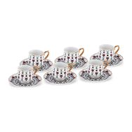 Karaca Ebruli 6 Kişilik 100 ml Kahve Fincan
