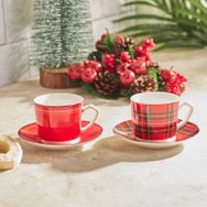 Karaca Ekose 2 Kişilik 80 Ml Kahve Fincanı Takımı