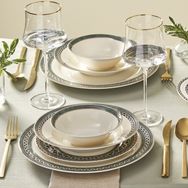 Karaca Elegance Bone Cordoba Gold 53 Parça 12 Kişilik Yemek Takımı