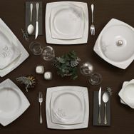 Karaca Fine Bone Together Alone 60 Parça İnci Yemek Takımı