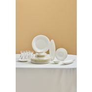 Karaca Fine Pearl Fame 26 Parça 6 Kişilik İnci Gold Kahvaltı/Servis Takımı