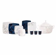 Karaca Fine Pearl Kare Midnight 62 Parça 12 Kişilik İnci Yemek Takımı