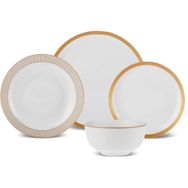 Karaca Forever Bone Gold Line 24 Parça 6 Kişilik Yemek Takımı