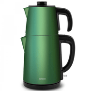 Karaca Gastro Dem 2 in 1 Çelik Inox Emerald Green Çay Makinesi