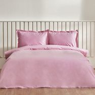 Karaca Home 200 x 220 cm Cool Touch Stripe Çift Kişilik Pembe Nevresim Takımı