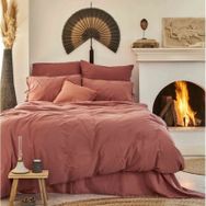 Karaca Home 4 Element %100 Pamuk Terracotta Çift Kişilik Nevresim Takımı