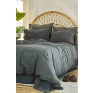 Karaca Home 4 Element Ateş %100 Pamuk Koyu Gri Çift Kişilik Nevresim Takımı