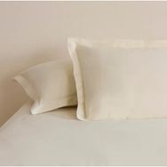 Karaca Home 50x70 cm Ekru Basic Volanlı 2'li Yastık Kılıfı