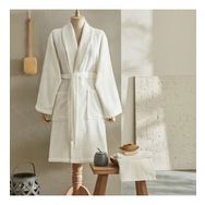 Karaca Home Andy Offwhite %100 Pamuk Bornoz Seti