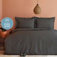 Karaca Home Back To Basic Antrasit King Size Nevresim Takımı