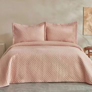 Karaca Home Breeze Soft Somon Çift Kişilik Yatak Örtüsü Takımı