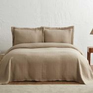 Karaca Home Corner Bej Çift Kişilik Yatak Örtüsü Seti
