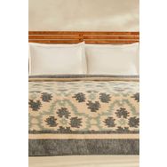 Karaca Home Damask Lacivert Çift Kişilik Pamuklu Battaniye