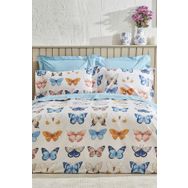 Karaca Home Danny %100 Pamuk Lacivert PP Çift Kişilik Nevresim Takımı
