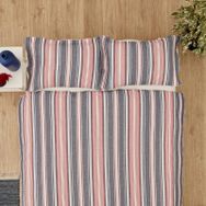 Karaca Home Denim Farley Kırmızı Çift Kişilik Yatak Örtüsü Seti
