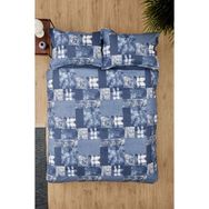 Karaca Home Denim Patch Mavi Tek Kişilik Nevresim Takımı
