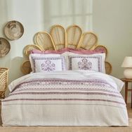 Karaca Home Efren %100 Pamuk Çift Kişilik Mürdüm Pike Takımı