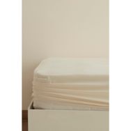 Karaca Home Ekru Basic %100 Pamuk Tek Kişilik Lastikli Çarşaf