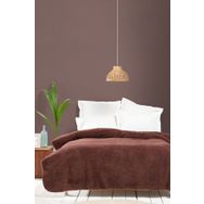 Karaca Home Faye Kahverengi Çift Kişilik Battaniye