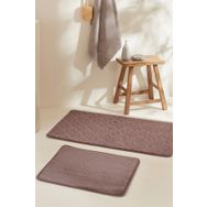 Karaca Home Figure Embos Mürdüm 2'li Banyo Paspası