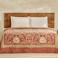 Karaca Home Flara Terracotta Çift Kişilik Pamuklu Battaniye