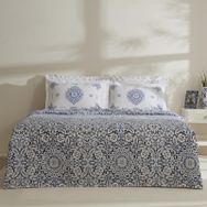 Karaca Home Ida %100 Pamuk Mavi Çift Kişilik Pike Takımı