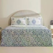 Karaca Home Ida %100 Pamuk Mavi Çift Kişilik Pike Takımı