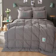 Karaca Home Motto Cotton Comfort Çift Kişilik Gri Uyku Seti