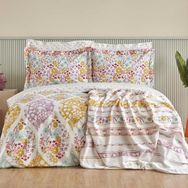 Karaca Home Nido Multicolor Çift Kişilik Nevresim Pike Takımı