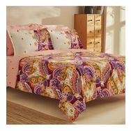Karaca Home Ruiz %100 Pamuk Fuşya Çift Kişilik Nevresim Takımı