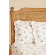 Karaca Home Silvie %100 Pamuk Fırfırlı Kırmızı Çift Kişilik Nevresim Takım