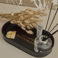 Karaca Home Sylvia Siyah 29 cm Dekoratif Tepsi Organizer