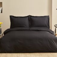 Karaca Home Uniq Siyah %100 Pamuk Saten King Size Nevresim Takımı