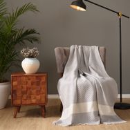 Karaca Home Wilma Gri Throw 130x170 cm Battaniye