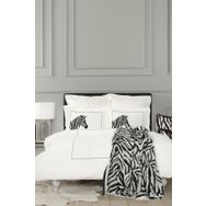 Karaca Home Zebra Siyah Çift Kişilik Jakar Battaniye