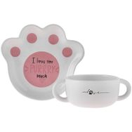Karaca Kedi Tabak Kase Mama Takımı