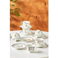 Karaca Little Garden 6 Kişilik 80 ml Kahve Fincan Takımı