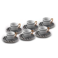 Karaca Mona 6 Kişilik 100 ml Kahve Fincan Takımı