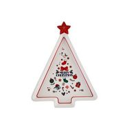 Karaca New Year 21 cm Merry Christmas Yılbaşı 24 Sunum Tabağı