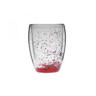 Karaca Pia Red Glitter 350 ml Su Bardağı